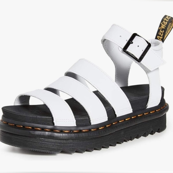 Dr. Martens - Women's Blaire Sandal in White, size 10 - Picture 2 of 6